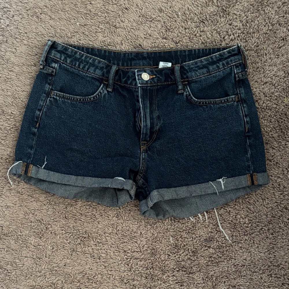 Women's Black Denim Shorts